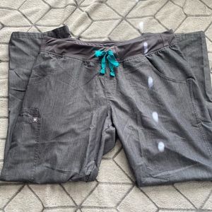 Figs graphite cargo scrub pants